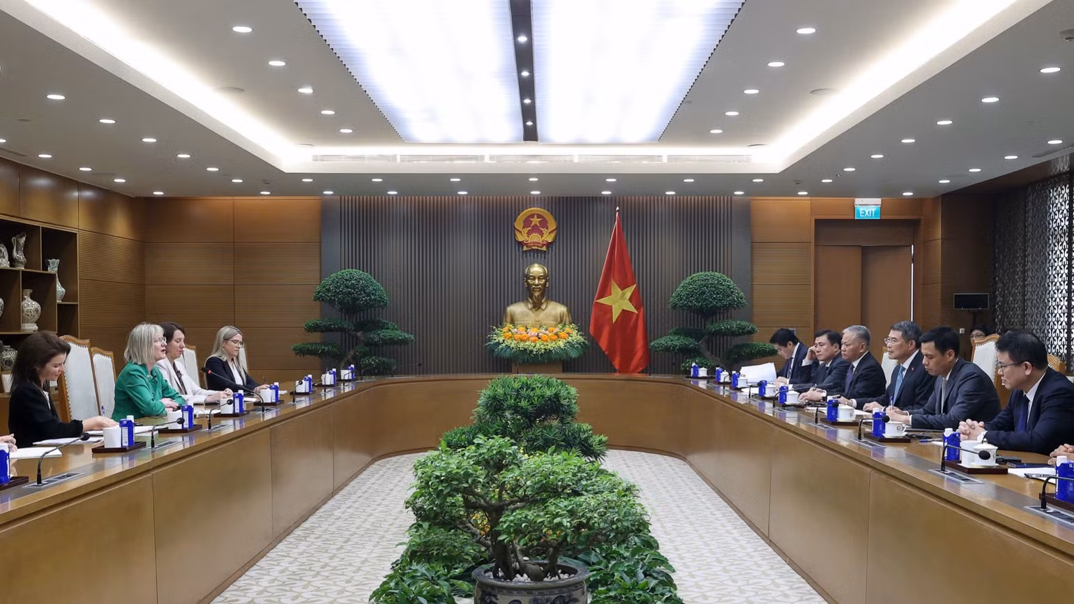 Quang cảnh buổi tiếp. (Ảnh: Nhật Bắc/VGP)