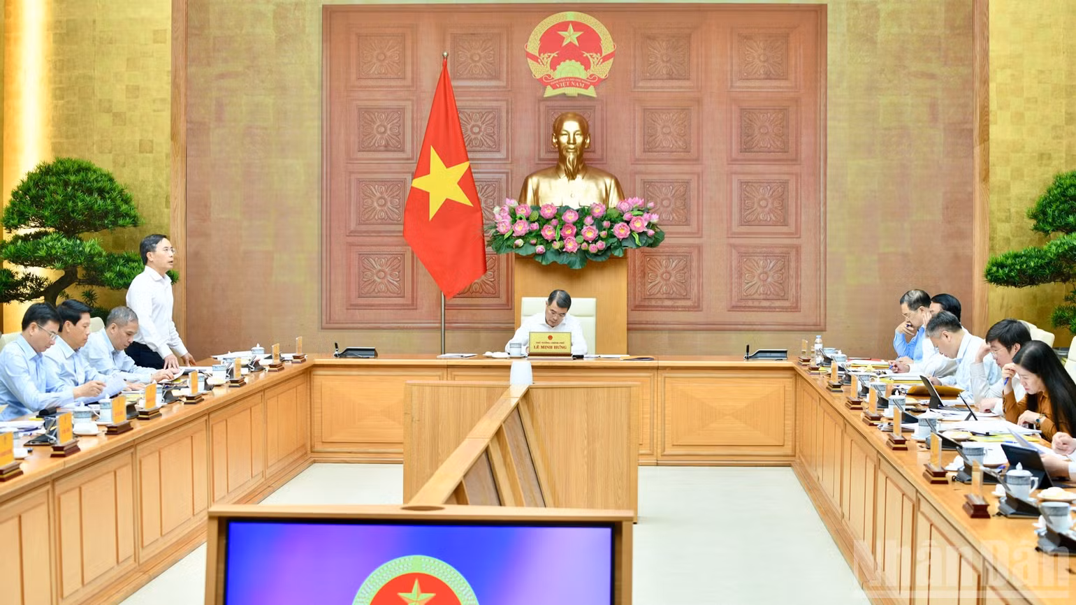 Quang cảnh cuộc làm việc. Ảnh: THANH GIANG