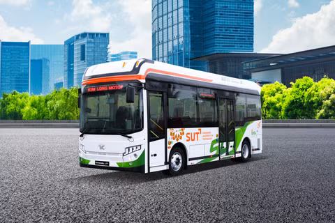 Mẫu xe xe city bus thuần điện KIMLONGB30-EV. (Ảnh: KIM LONG)