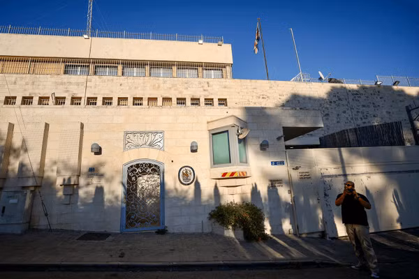 Tổng lãnh sự quán Anh tại Đông Jerusalem. Ảnh: REUTERS