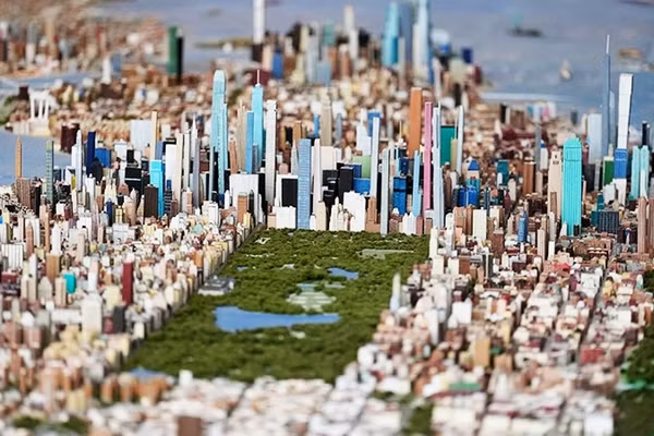 Mô hình chi tiết về thành phố New York