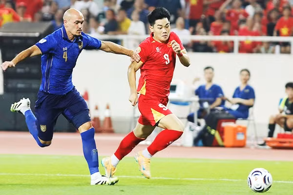 Đội tuyển Việt Nam sẽ tiếp tục gặp đội tuyển Thái Lan tại FIFA ASEAN Cup sắp tới. Ảnh: LÊ MINH