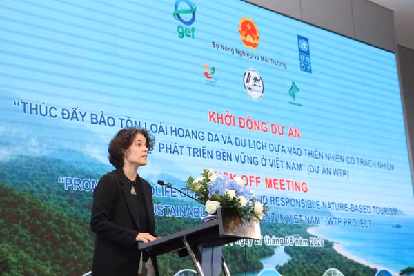Lễ khởi động dự án WTP. Ảnh: VB