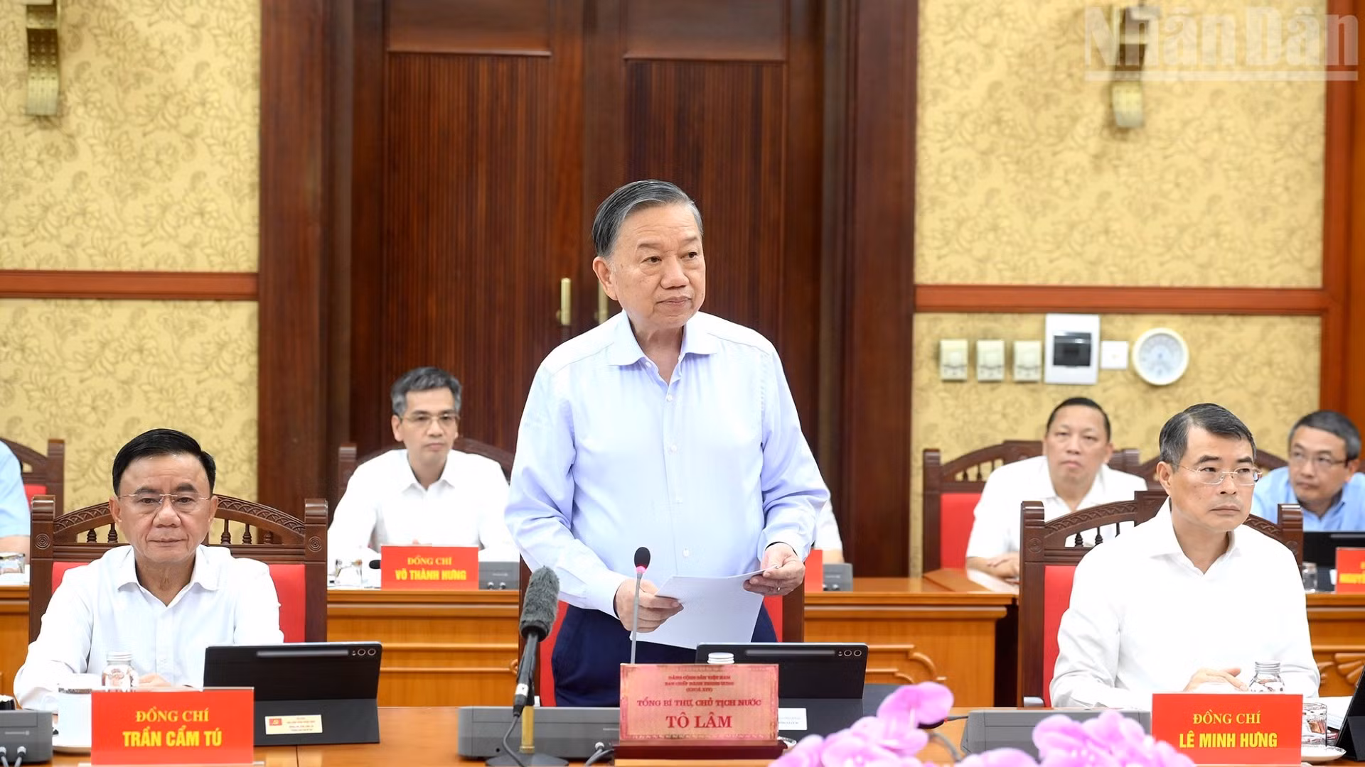 Tổng Bí thư, Chủ tịch nước Tô Lâm chủ trì phiên họp của Ban Chỉ đạo Trung ương về phát triển khoa học, công nghệ, đổi mới sáng tạo và chuyển đổi số. (Ảnh: ĐĂNG KHOA)