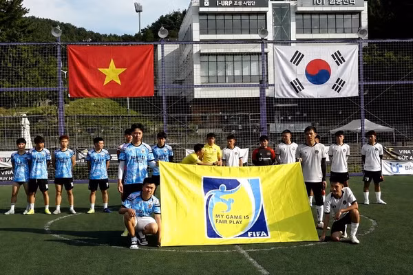 Giải Futsal Doanh nghiệp Busan lần I năm 2026 là hoạt động ý nghĩa hướng tới kỷ niệm 81 năm Ngày Quốc khánh 2/9. (Ảnh: Hiệp hội Doanh nhân và Đầu tư Việt Nam-Hàn Quốc cung cấp)
