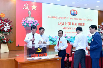 Đại hội đại biểu Đảng bộ cơ quan Ủy ban Kiểm tra Trung ương nhiệm kỳ 2025-2030, ngày 17/6/2025. (Ảnh: ĐĂNG KHOA)