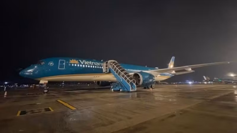 Hãng hàng không Vietnam Airlines thực hiện chuyến bay đặc biệt vận chuyển lực lượng tham gia tìm kiếm cứu nạn, hỗ trợ nhân đạo cùng trang thiết bị chuyên dụng tới Venezuela. (Ảnh minh họa)