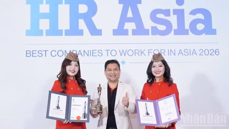 Vietjet được vinh danh “Nơi làm việc tốt nhất châu Á” (HR Asia Best Companies to Work for in Asia Awards) tại HR Asia Awards 2026.