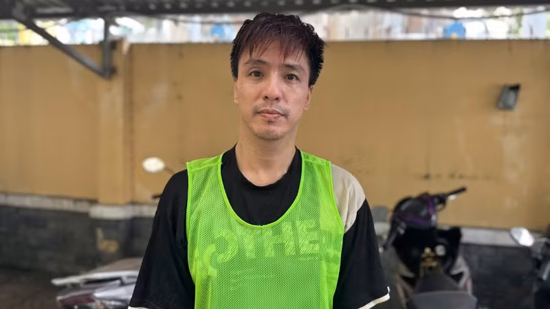 Đối tượng Tăng Nhật Tuệ tại cơ quan chức năng.