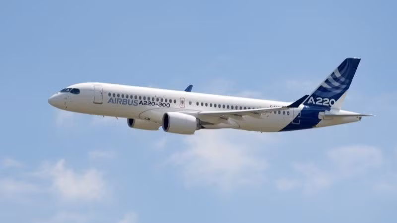 Máy bay A220 do Tập đoàn Airbus sản xuất. (Ảnh: Airbus cung cấp)