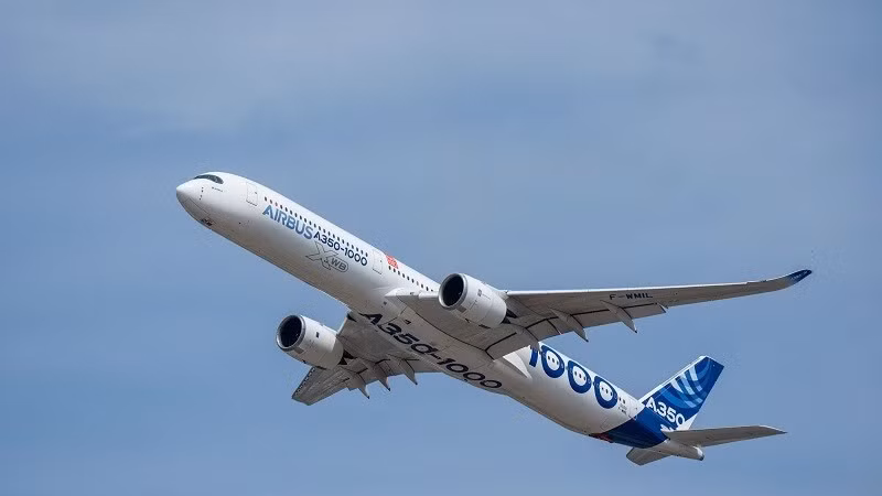 Máy bay A350-1000 do Airbus sản xuất. (Ảnh: Airbus cung cấp)