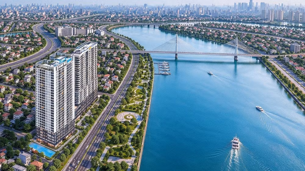 Phối cảnh dự án Serena Riverside. (Ảnh: Đạt Phước)