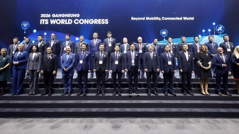 Lễ khai mạc Hội nghị Giao thông thông minh (ITS) thế giới năm 2026 tại Hàn Quốc. (Ảnh: TRUNG THÀNH)