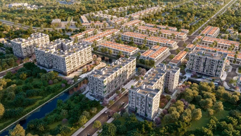 Phối cảnh dự án. 