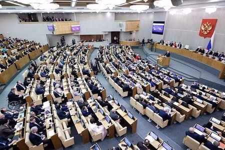 Một phiên họp Duma Quốc gia (Hạ viện) Nga ở Moskva. (Ảnh: IRNA/TTXVN)