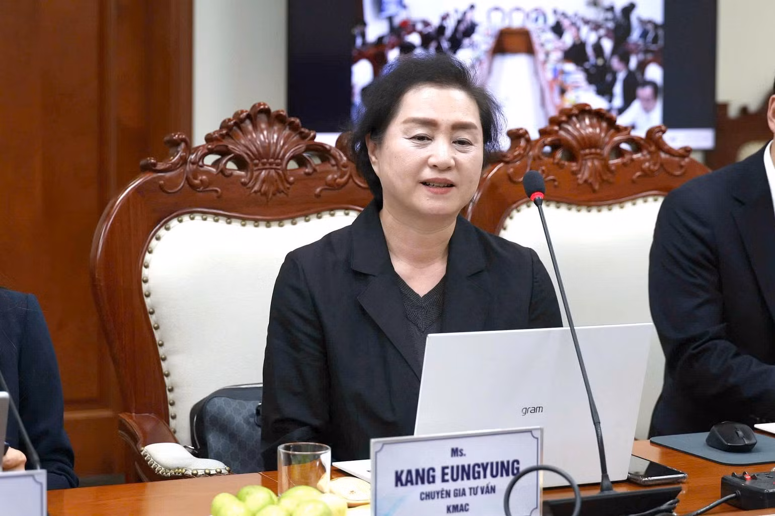 Bà Kang Eungyung, chuyên gia tư vấn KMAC đánh giá cao những nỗ lực của ngành Thuế Việt Nam trong việc thúc đẩy cải cách quản lý và chuyển đổi số thời gian qua