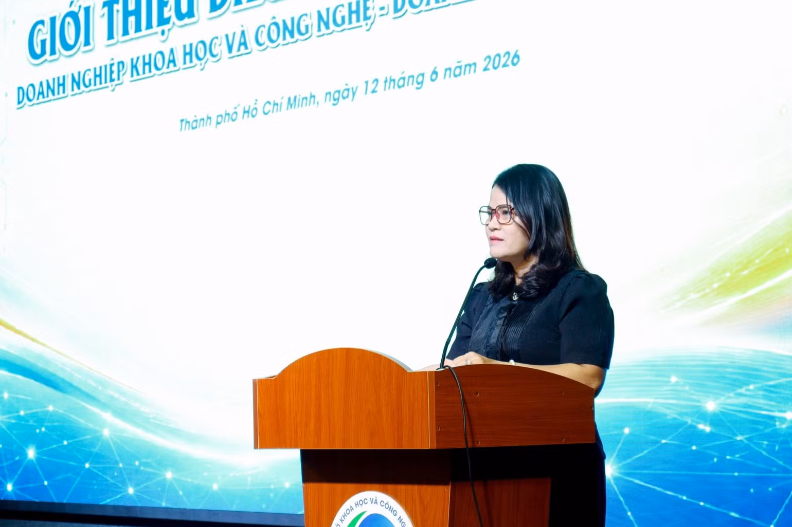 Bà Nguyễn Hoàng Bảo Trân, Phó Giám đốc Sở Khoa học và Công nghệ Thành phố Hồ Chí Minh