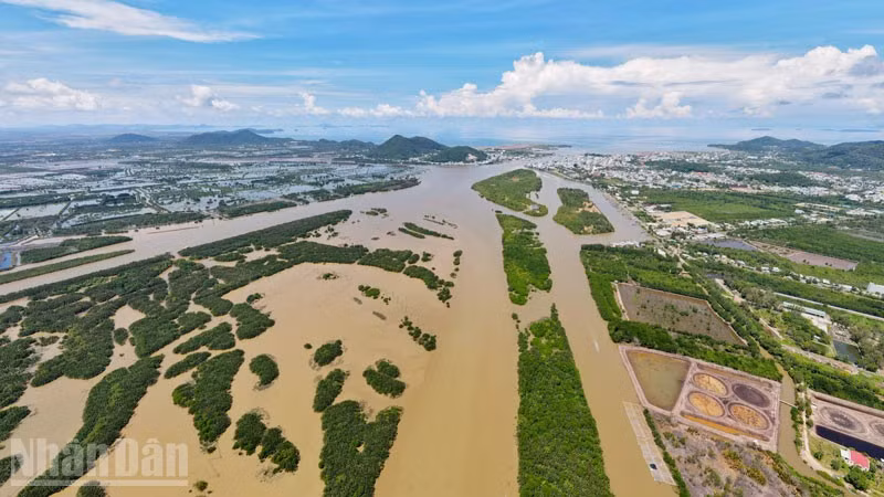 Đầm Đông Hồ nhìn từ trên cao xuống.
