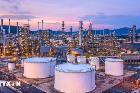 Cơ sở khai thác dầu của Công ty dầu khí quốc gia Aramco của Saudi Arabia. (Nguồn: globalenergyprize.org/TTXVN)