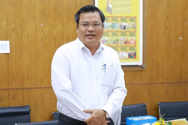 Đồng chí Thái Ngọc Quý phát biểu tại buổi công bố quyết định. (Ảnh: Nhà xuất bản Trẻ)