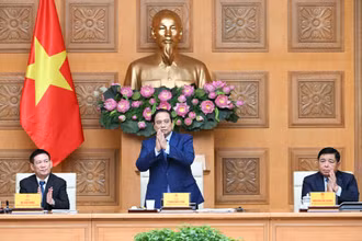 Thủ tướng Phạm Minh Chính chủ trì tọa đàm với các doanh nghiệp Nhật Bản. 