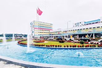 Bệnh viện Nhi Trung ương cơ sở 2 với không gian xanh, hiện đại.