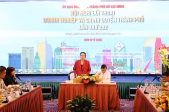 Lãnh đạo ITPC và Sở Du lịch Thành phố Hồ Chí Minh chủ trì buổi đối thoại.