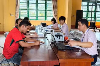 Điểm giao dịch của Phòng giao dịch Ngân hàng Chính sách xã hội Lục Yên.