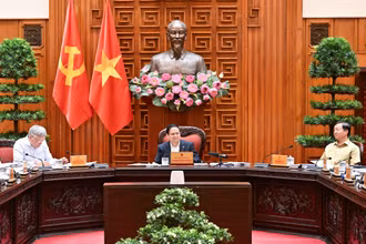 Thủ tướng Phạm Minh Chính chủ trì cuộc họp.