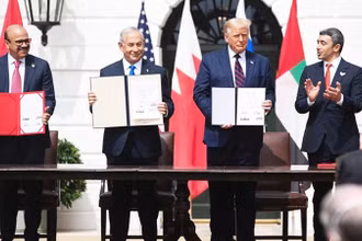 Hiệp định Abraham được ký kết năm 2020. Ảnh AFP 