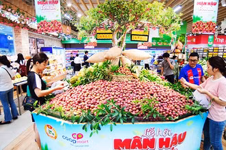 Người tiêu dùng với Lễ hội mận hậu Sơn La tại Saigon Co.op.