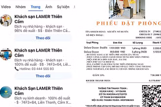 Các đối tượng sẵn sàng mua, thuê nhiều page, thậm chí dùng số tài khoản công ty để lừa đảo.