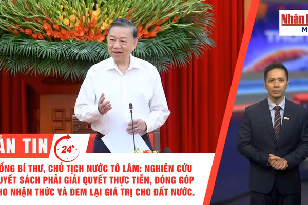 [Video] Thời sự 24h ngày 1/10/2026: Tổng Bí thư, Chủ tịch nước Tô Lâm: Nghiên cứu Quyết sách phải giải quyết thực tiễn, đóng góp cho nhận thức và đem lại giá trị cho đất nước.