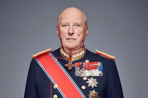 Chân dung Nhà vua Na Uy Harald V. (Ảnh: royalcourt.no)