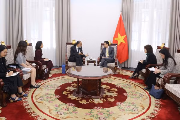 Quang cảnh buổi tiếp. (Ảnh: Bộ Ngoại giao)