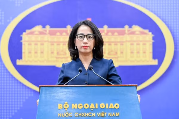 Người phát ngôn Bộ Ngoại giao Việt Nam Phạm Thu Hằng nhấn mạnh. (Ảnh: Bộ Ngoại giao Việt Nam)