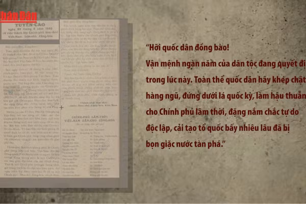 [Video] Ngày 28/8/1945: Tuyên cáo thành lập Chính phủ Lâm thời Việt Nam Dân chủ Cộng hòa