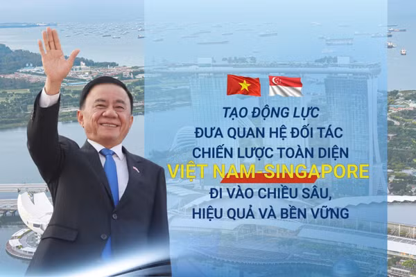 Tạo động lực đưa quan hệ Đối tác chiến lược toàn diện Việt Nam-Singapore đi vào chiều sâu, hiệu quả và bền vững