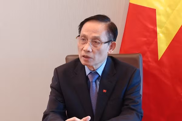 Ủy viên Bộ Chính trị, Bộ trưởng Ngoại giao Lê Hoài Trung. (Ảnh: Bộ Ngoại giao Việt Nam cung cấp)