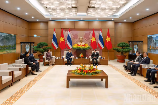 Quang cảnh cuộc hội kiến tại Nhà Quốc hội, ngày 15/9/2026. (Ảnh: THỦY NGUYÊN)