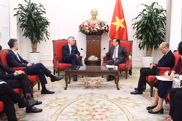 Quang cảnh cuộc tiếp tại trụ sở Bộ Ngoại giao, ngày 15/9/2026. (Ảnh: Thành Long/Báo Thế giới và Việt Nam)