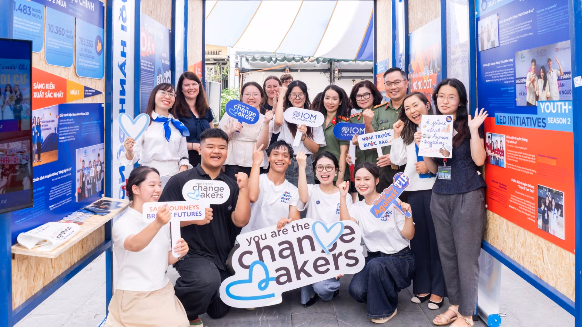Buổi tọa đàm thu hút sự tham gia của rất nhiều bạn trẻ. (Ảnh: IOM)