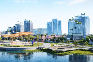 Không gian sinh thái tại Khu đô thị du lịch Đại Phước.