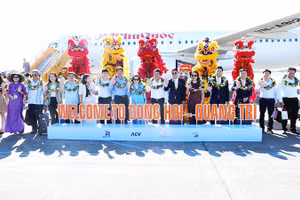 Cảng hàng không Đồng Hới đón những chuyến bay mới.