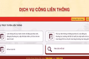 Thủ tục liên thông điện tử về đăng ký khai sinh, đăng ký thường trú, cấp thẻ bảo hiểm y tế, cấp thẻ căn cước cho trẻ em dưới 6 tuổi; đăng ký khai tử, xóa đăng ký thường trú, giải quyết mai táng phí, tử tuất trên Cổng Dịch vụ công quốc gia. (Ảnh: nhandan.vn)