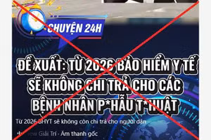 Bảo hiểm xã hội Việt Nam cảnh báo tin giả về chính sách bảo hiểm y tế