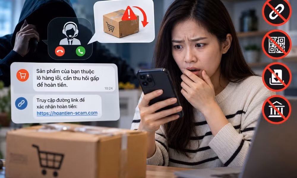 Khi nhận cuộc gọi bất thường, người mua cần kiểm tra thông tin đơn hàng và liên hệ kênh chăm sóc khách hàng chính thức. (Ảnh HÀ LINH)