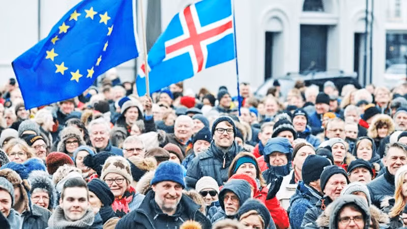 Phần lớn cử tri Iceland không muốn gia nhập EU. Ảnh: EPA