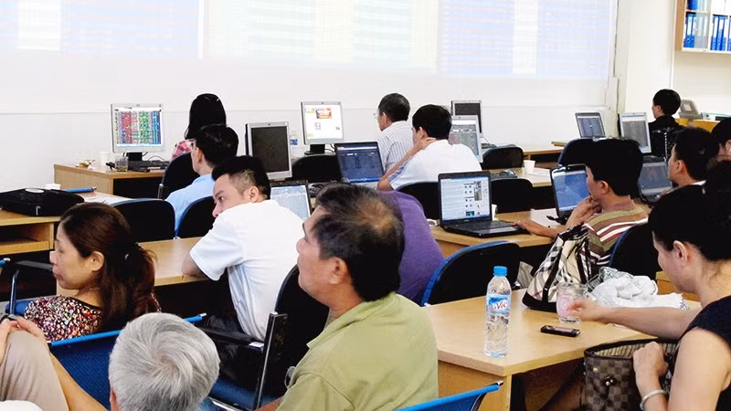 Chứng khoán Việt Nam đang bước vào giai đoạn phát triển mới với kỳ vọng sẽ có sự gia tăng mạnh mẽ. Ảnh: NAM ANH
