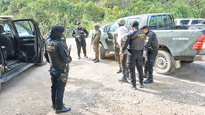 Chiến dịch truy bắt Gregorio Gómez Paiz tại Las Espuelas. Ảnh: Bộ Nội vụ Guatemala